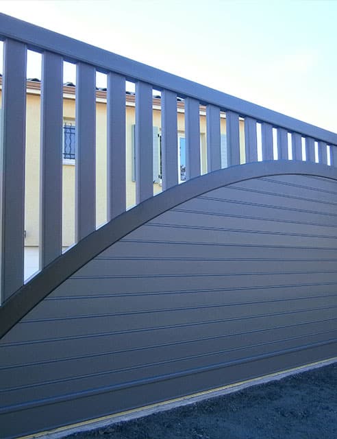 Portail aluminium antracite