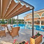 pergola sur mesure en aluminium avec toile rÃ©tractable