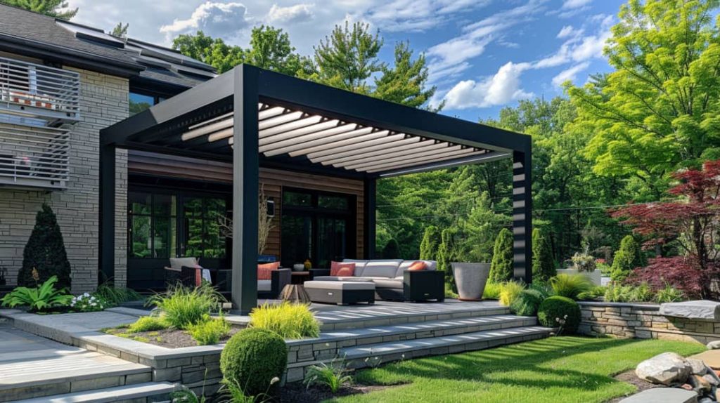 pergola adossée