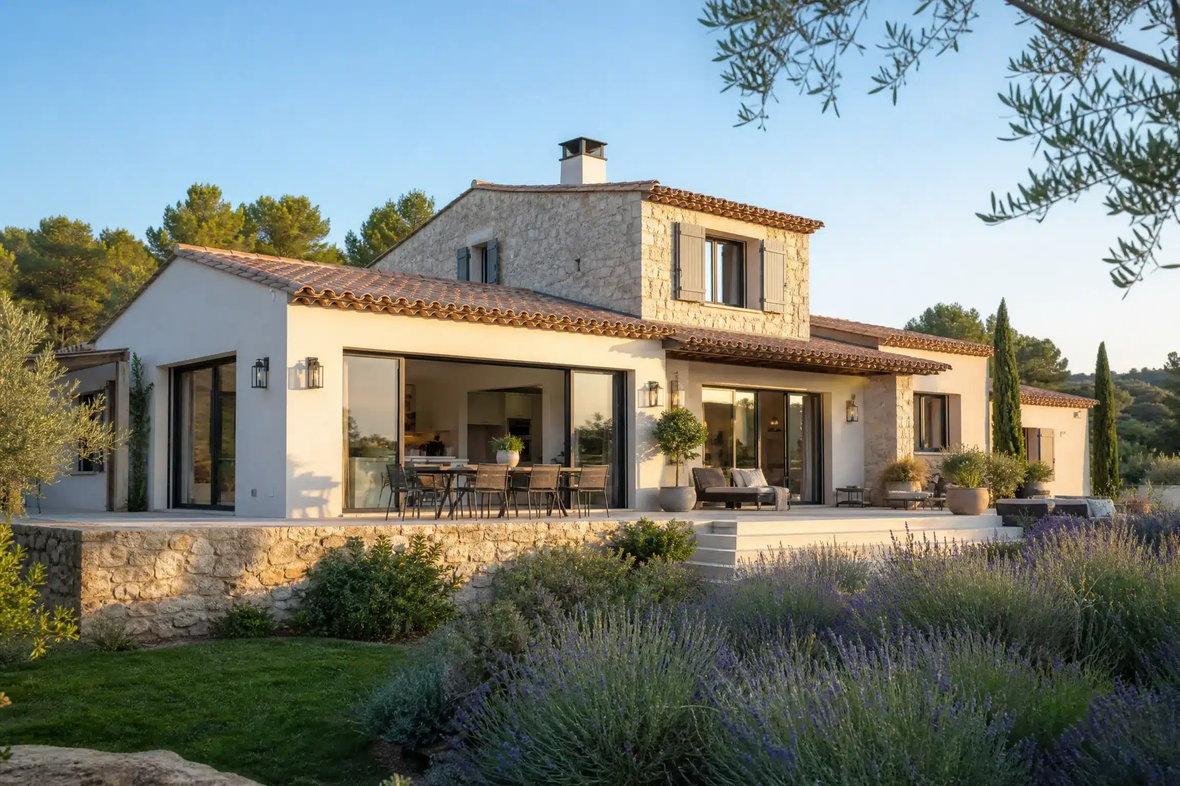 Fenêtre aluminium sur villa provençale dans le Var – Var Pose Alu