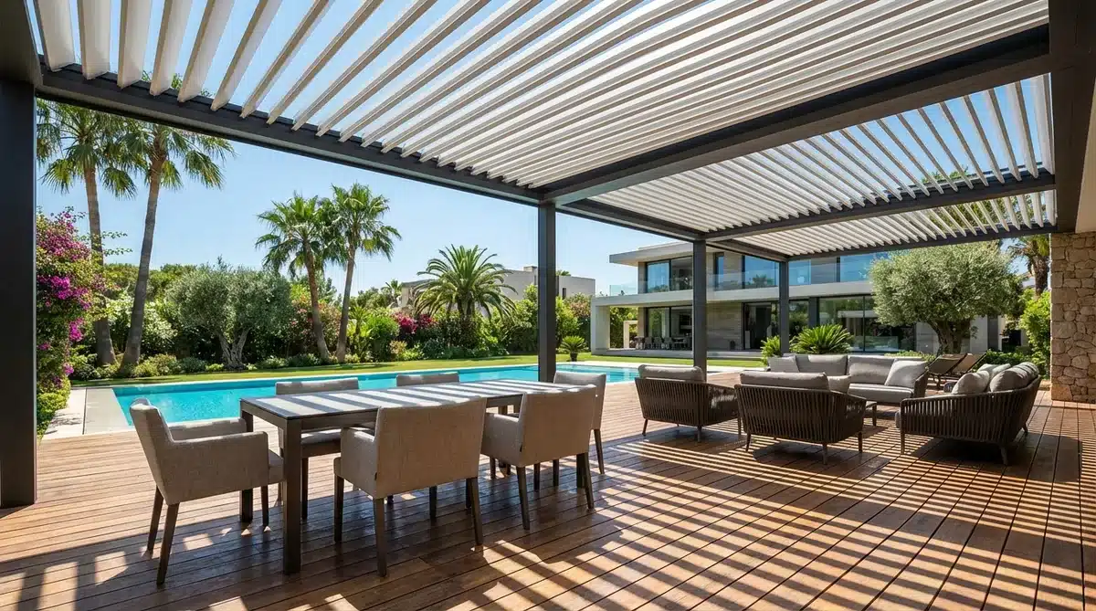 Pergola bioclimatique Var Pose Alu