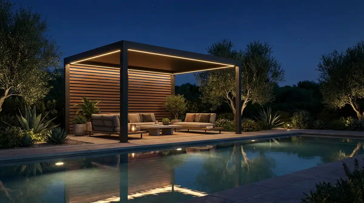 Pergola à Lames Rétractables