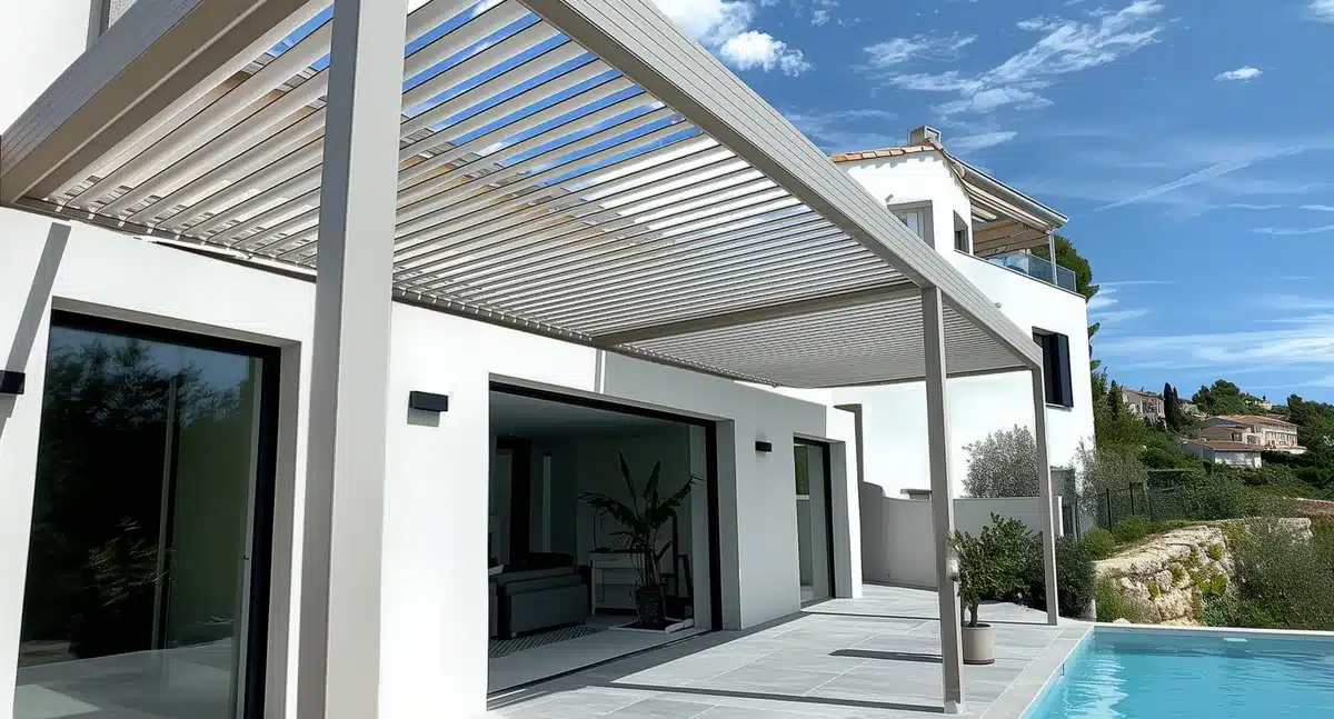 Pergola aluminium sur mesure — Saint-Mandrier-sur-Mer